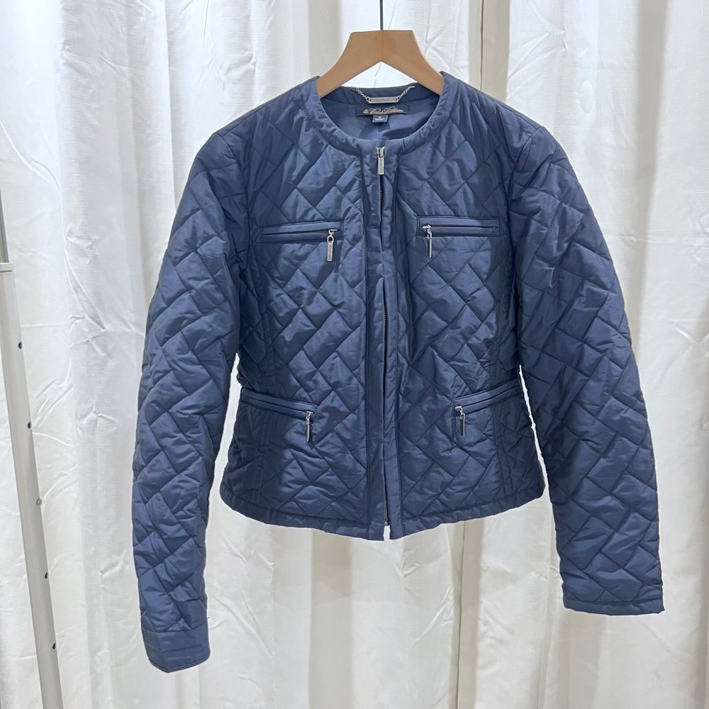 Brooks Brother Quilted Polyester Bomber Jacket - Size 6